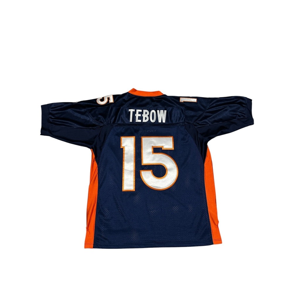 NFL Denver Broncos Tim Tebow #15 Reebok Onfield Embroidered Mesh Jersey Size 52